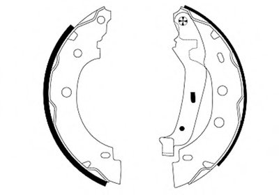 8DB355002241 HELLA PAGID Комплект тормозных колодок