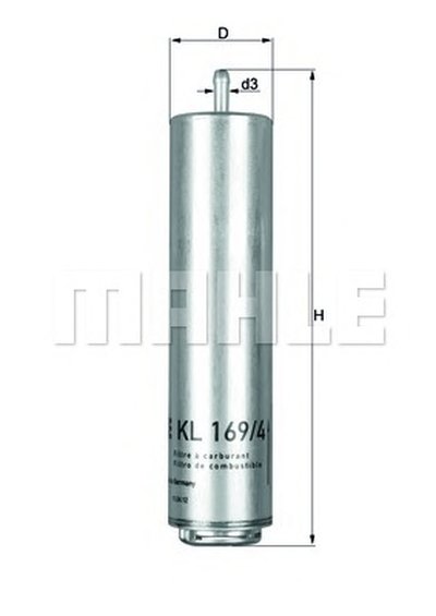 KL1694D MAHLE ORIGINAL Топливный фильтр