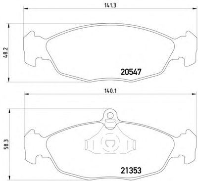 8DB355007531 HELLA PAGID Комплект тормозных колодок, дисковый тормоз