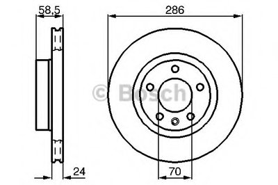 0986478594 BOSCH Тормозной диск