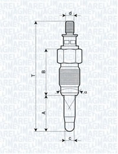 Свеча накаливания MAGNETI MARELLI купить