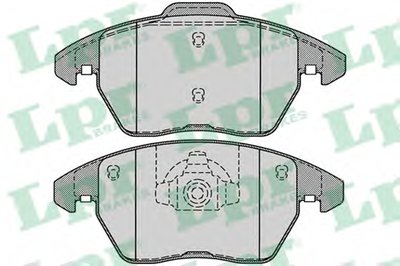 05P1248 LPR Комплект тормозных колодок, дисковый тормоз