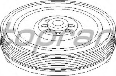109798 TOPRAN Ременный шкив, коленчатый вал