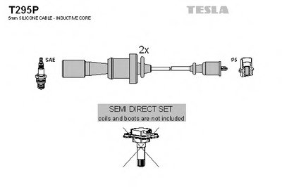 T295P TESLA Комплект проводов зажигания