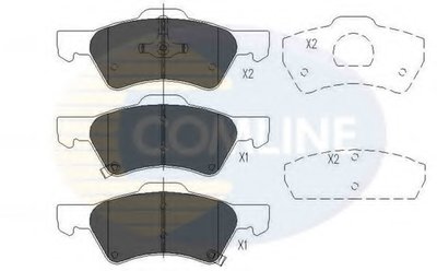 CBP31163 COMLINE Комплект тормозных колодок, дисковый тормоз