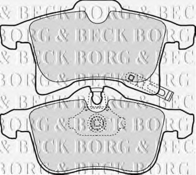 BBP1875 BORG & BECK Комплект тормозных колодок, дисковый тормоз