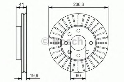 0986479S98 BOSCH Тормозной диск