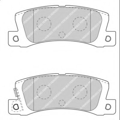 FDB4274 FERODO Комплект тормозных колодок, дисковый тормоз
