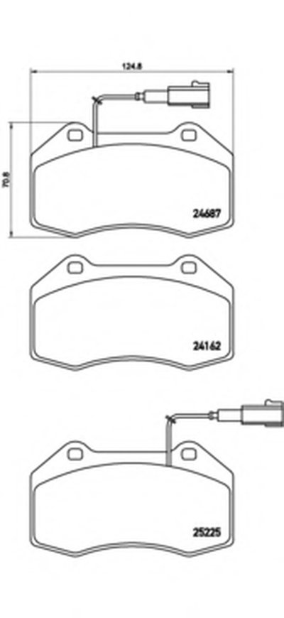 P23139 BREMBO Комплект тормозных колодок, дисковый тормоз