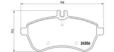 P50067 BREMBO Комплект тормозных колодок, дисковый тормоз