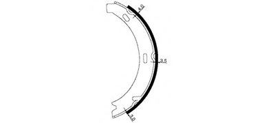 8DA355050431 HELLA PAGID Комплект тормозных колодок, стояночная тормозная система