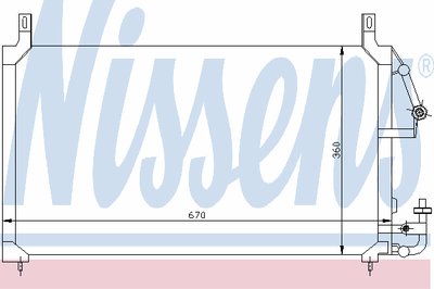 Конденсатор, кондиционер NISSENS купить