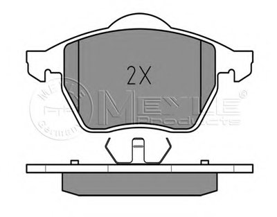 0252162419 MEYLE Комплект тормозных колодок, дисковый тормоз