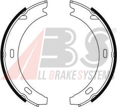 Комплект тормозных колодок, стояночная тормозная система A.B.S. купить