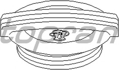 Крышка, резервуар охлаждающей жидкости TOPRAN купить