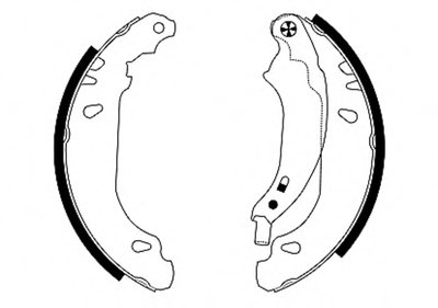 8DB355002261 HELLA PAGID Комплект тормозных колодок