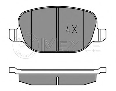 Комплект тормозных колодок, дисковый тормоз MEYLE купить