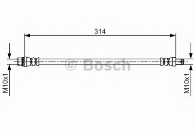 1987481718 BOSCH Тормозной шланг