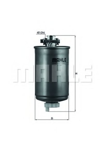 KL75 MAHLE ORIGINAL Топливный фильтр