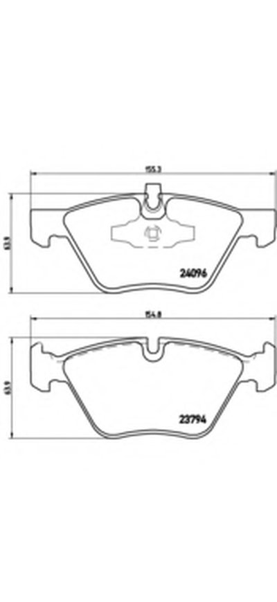 P06040 BREMBO Комплект тормозных колодок, дисковый тормоз