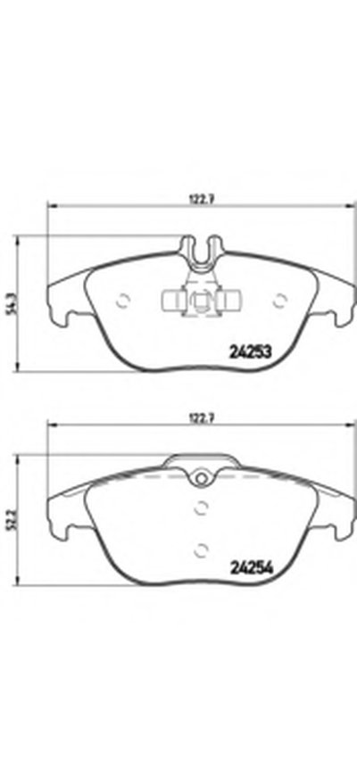 P50068 BREMBO Комплект тормозных колодок, дисковый тормоз