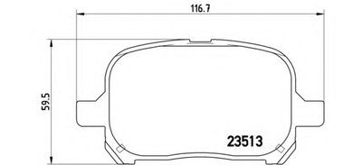 P83040 BREMBO Комплект тормозных колодок, дисковый тормоз