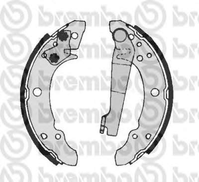 S85507 BREMBO Комплект тормозных колодок