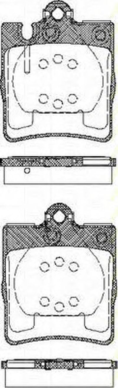 811023027 TRISCAN Комплект тормозных колодок, дисковый тормоз