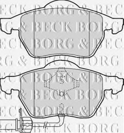 Комплект тормозных колодок, дисковый тормоз BORG & BECK купить