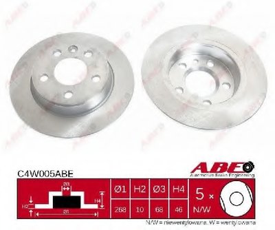 C4W005ABE ABE Тормозной диск