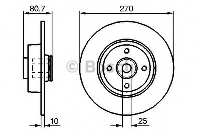 0986479274 BOSCH Тормозной диск