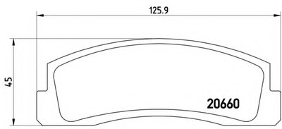 P41002 BREMBO Комплект тормозных колодок, дисковый тормоз