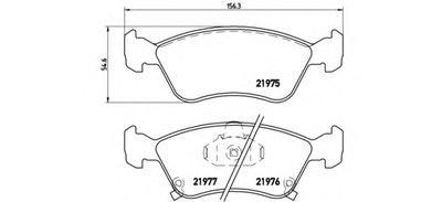 P83041 BREMBO Комплект тормозных колодок, дисковый тормоз