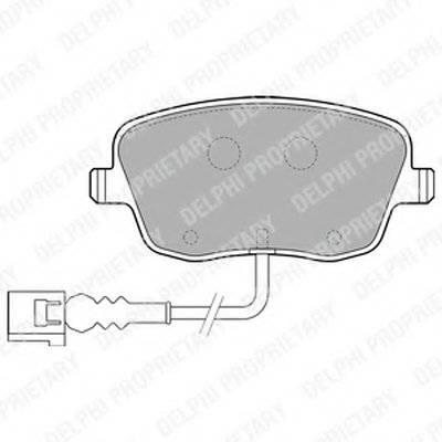 LP1754 DELPHI Комплект тормозных колодок, дисковый тормоз