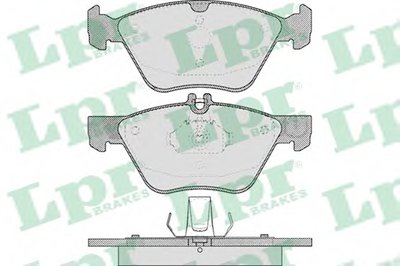 05P406 LPR Комплект тормозных колодок, дисковый тормоз