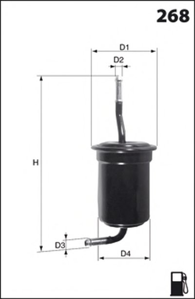 ELE6032 MECAFILTER Топливный фильтр