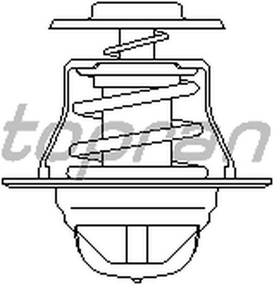 100573 TOPRAN Термостат, охлаждающая жидкость