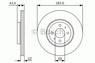 0986479S01 BOSCH Тормозной диск