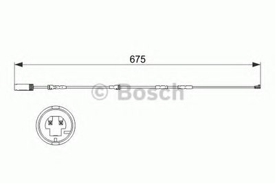 Сигнализатор, износ тормозных колодок BOSCH купить