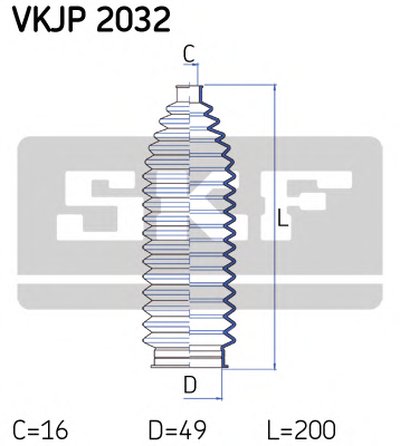 VKJP2032 SKF Комплект пылника, рулевое управление