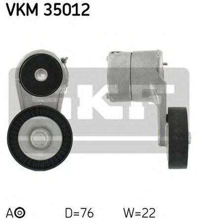 VKM35012 SKF Натяжной ролик, поликлиновой  ремень