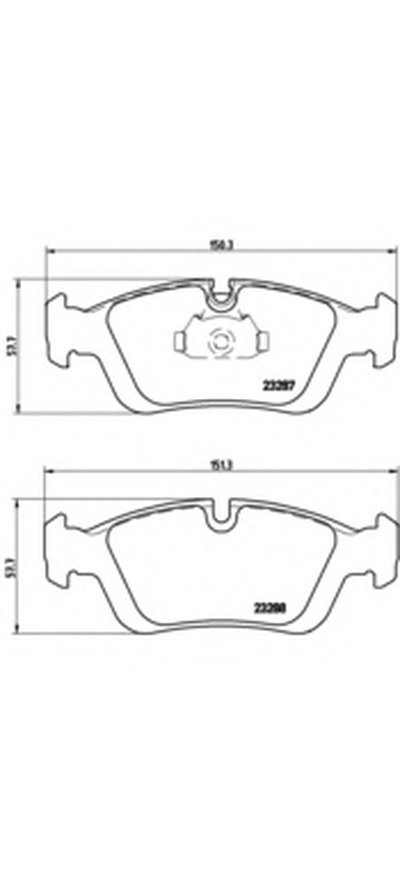 Комплект тормозных колодок, дисковый тормоз BREMBO купить