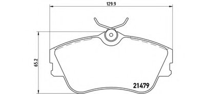 P85029 BREMBO Комплект тормозных колодок, дисковый тормоз