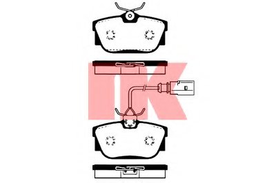 224759 NK Комплект тормозных колодок, дисковый тормоз