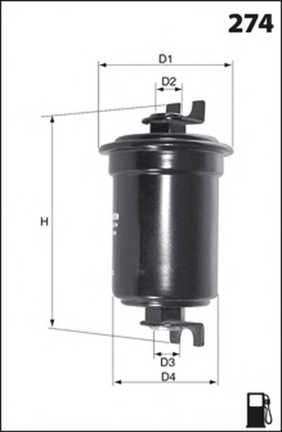 ELE6003 MECAFILTER Топливный фильтр