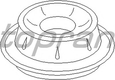 102791 TOPRAN Опора стойки амортизатора