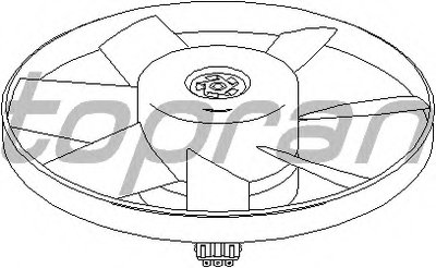 107716 TOPRAN Вентилятор, охлаждение двигателя