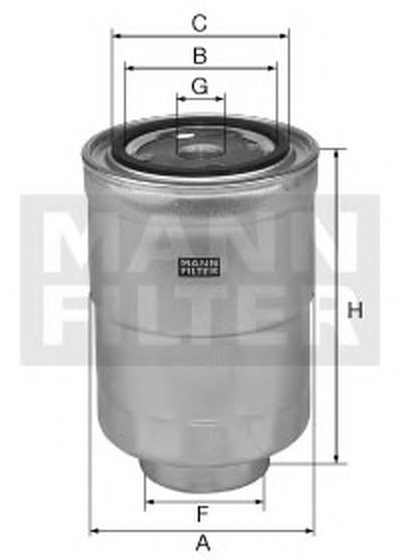 WK8052Z MANN-FILTER Топливный фильтр