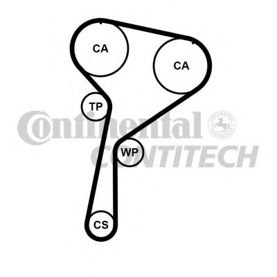 CT1184 CONTITECH Ремень ГРМ