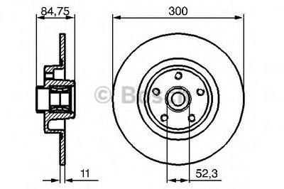 0986479276 BOSCH Тормозной диск